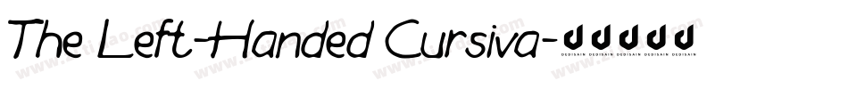 The Left-Handed Cursiva字体转换